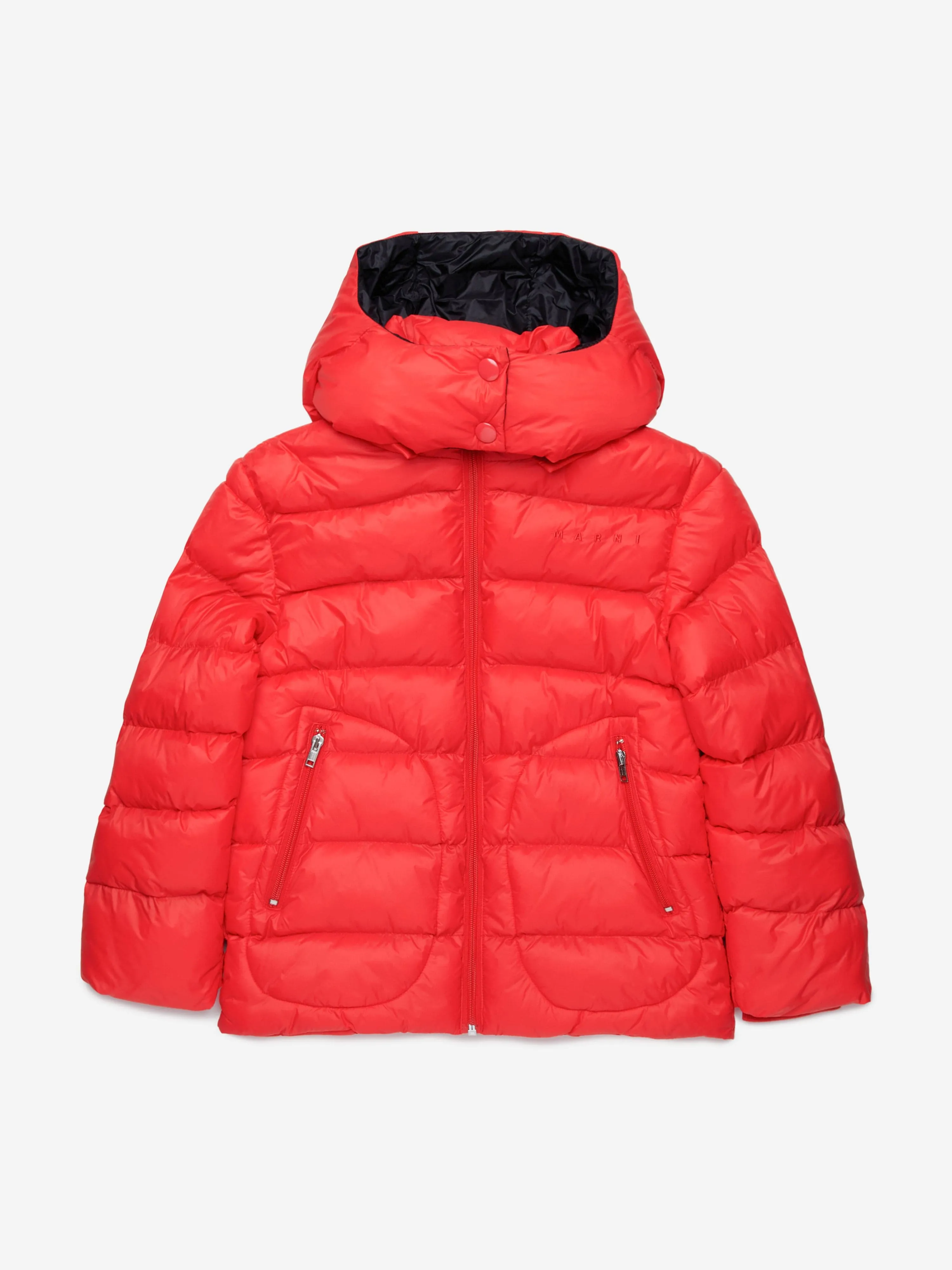 MARNI Kids Puffer Jacket in Red