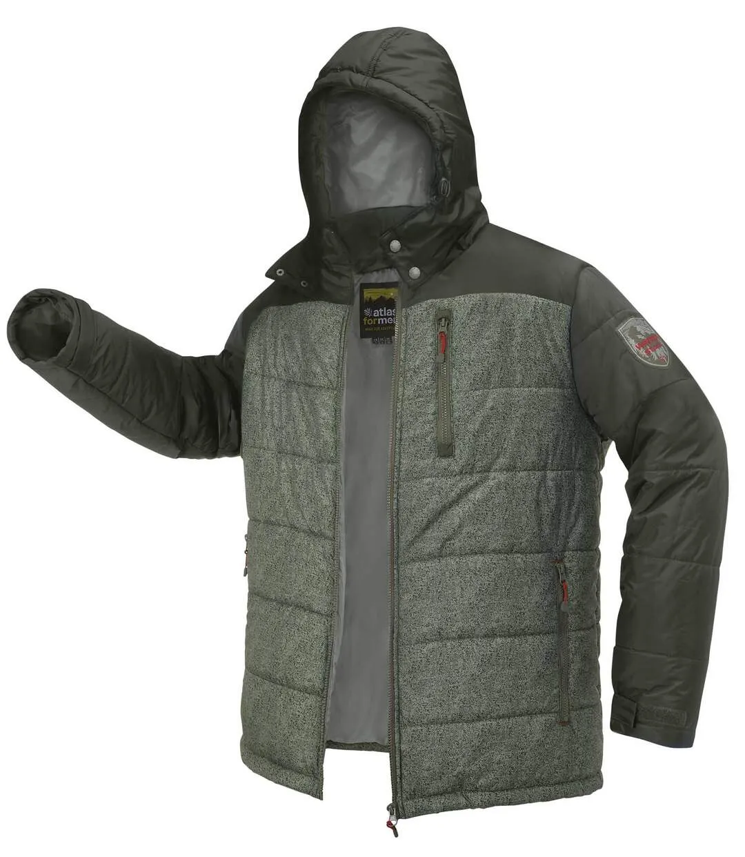 Men's Green Puffer Jacket 