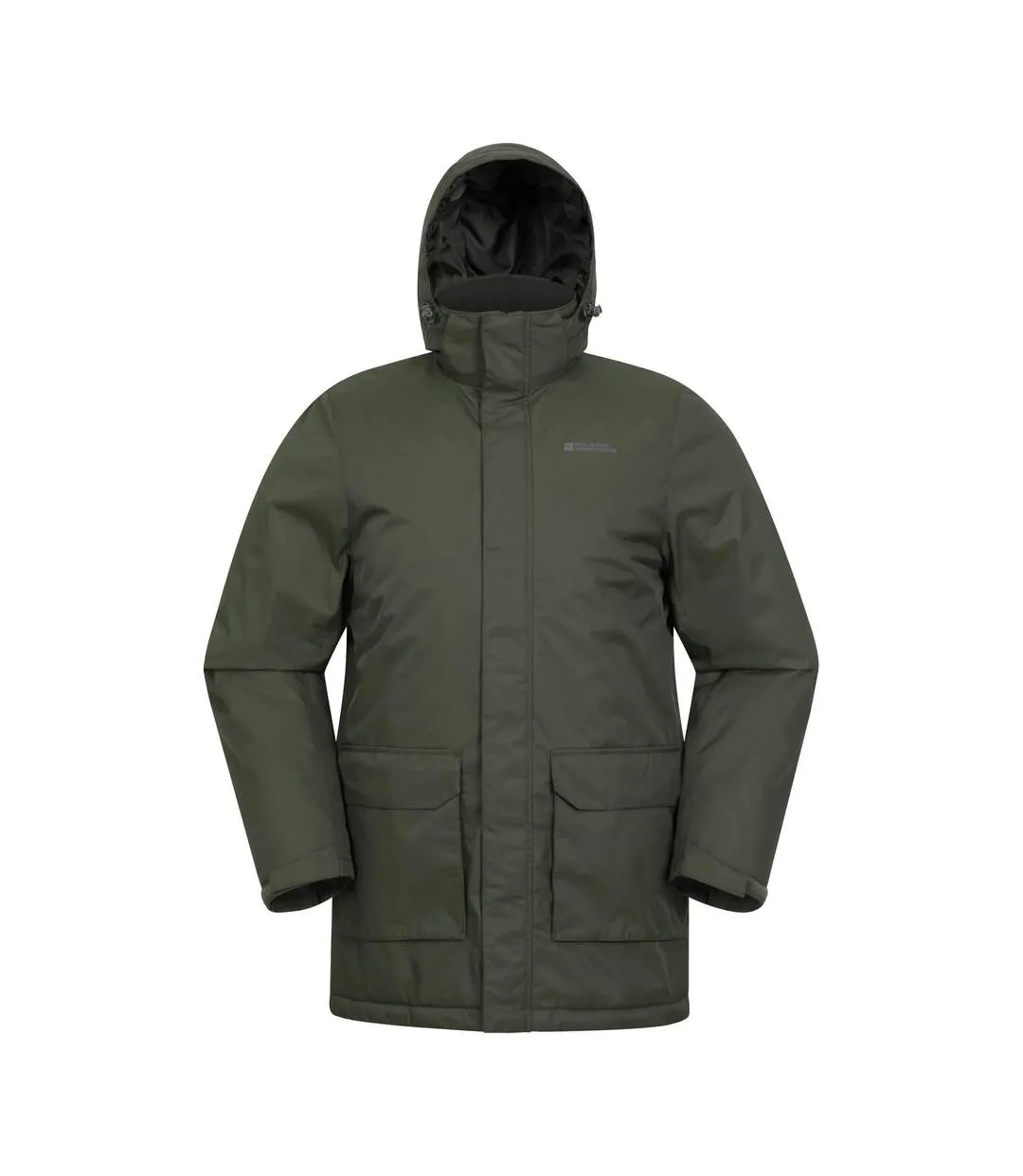 Mens ranger padded parka khaki green Mountain Warehouse