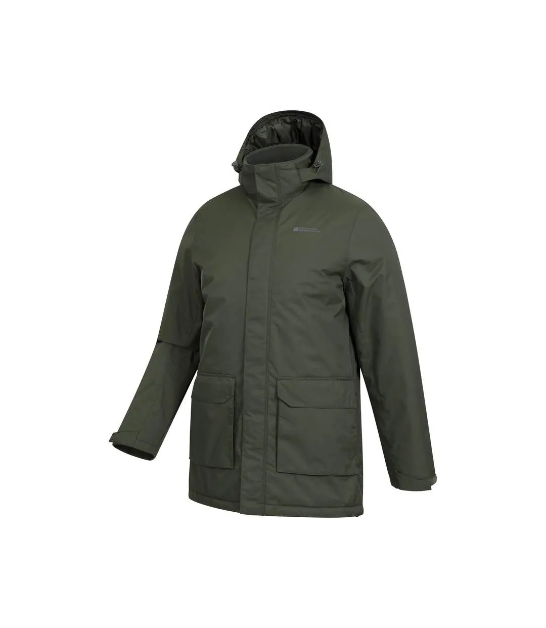 Mens ranger padded parka khaki green Mountain Warehouse