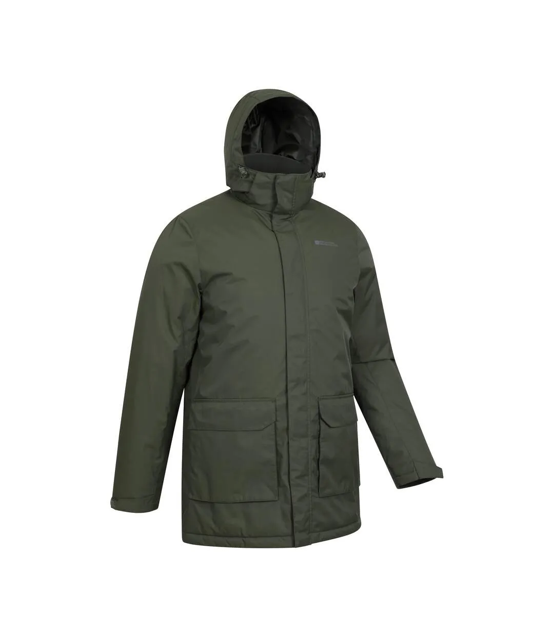 Mens ranger padded parka khaki green Mountain Warehouse