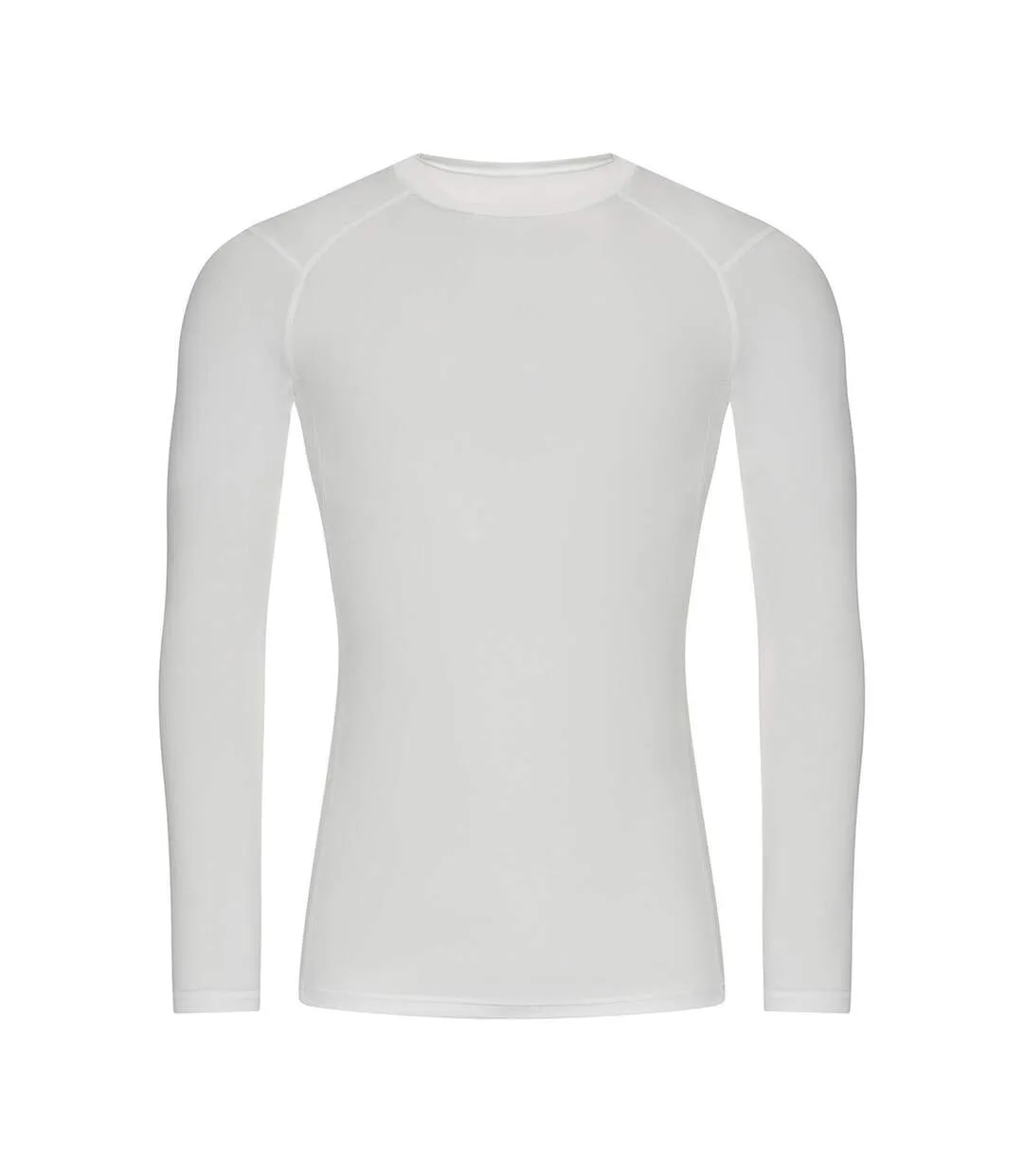 Mens recycled active base layer top arctic white Awdis