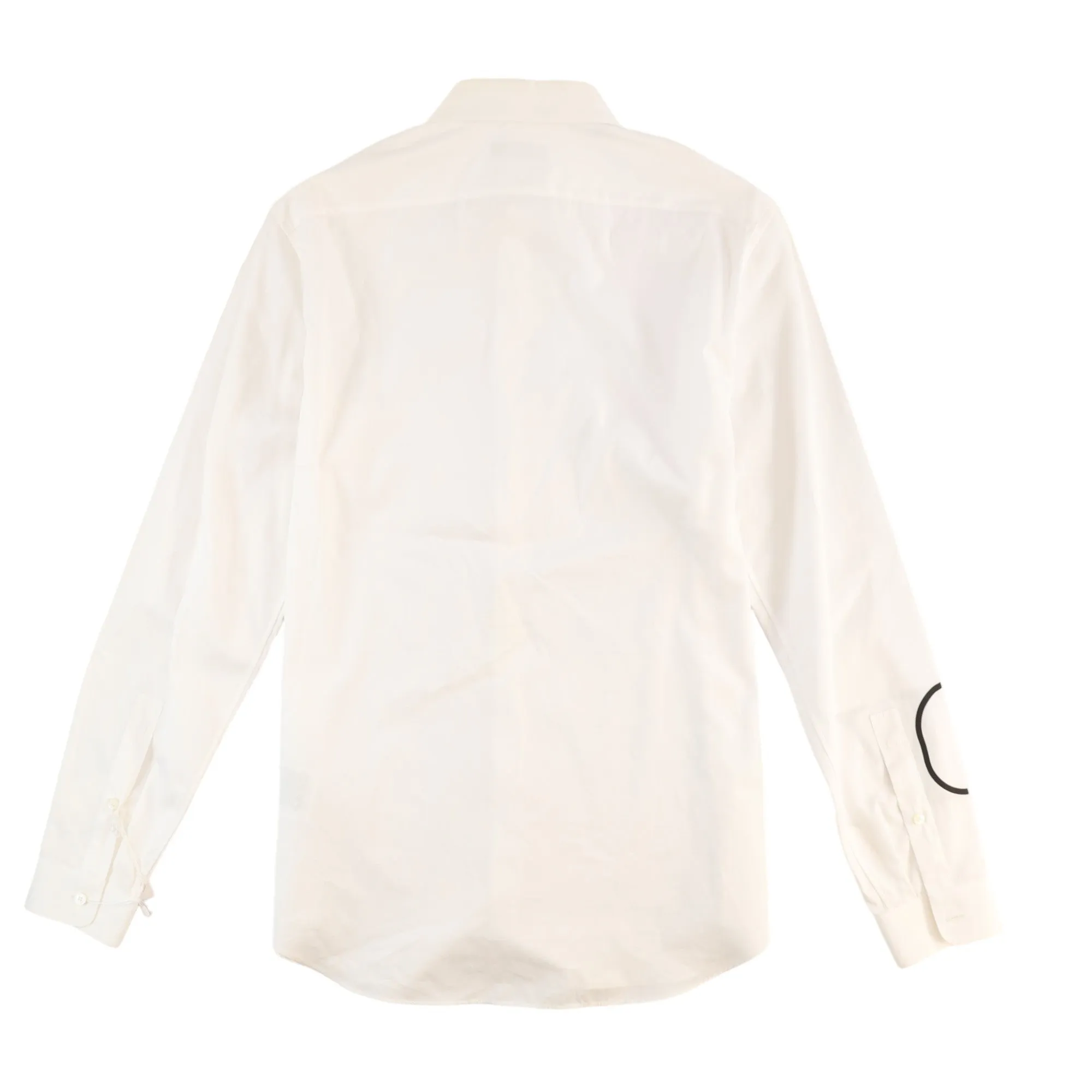 Men's V Long Sleeve Shirt White Size M