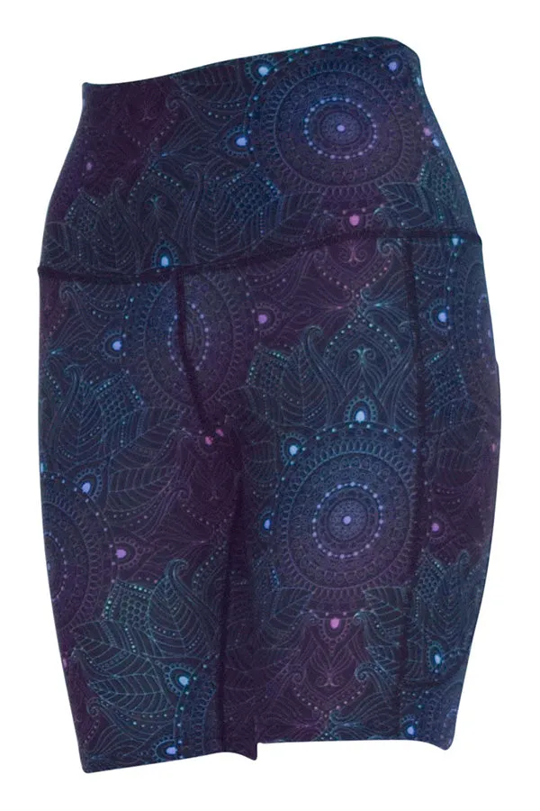 Midnight Mandala Shorts + Pockets