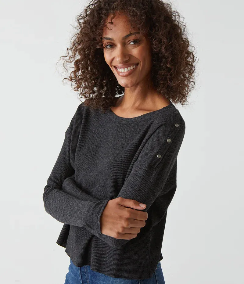 Milo Shoulder Snap Thermal Top