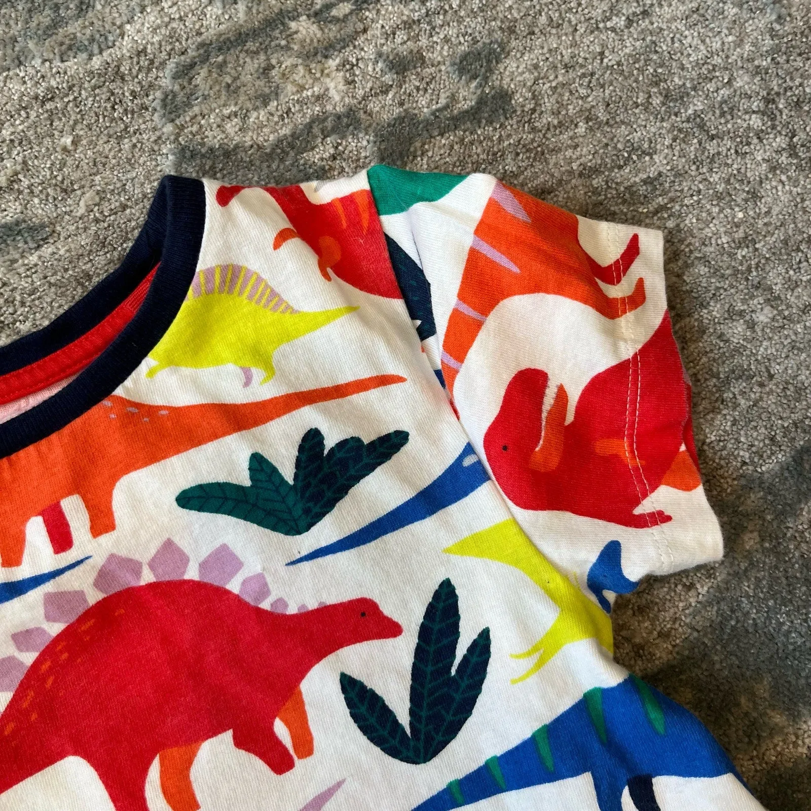 Mini Boden Dinosaur Tunic Dress & Leggings Set 7-8