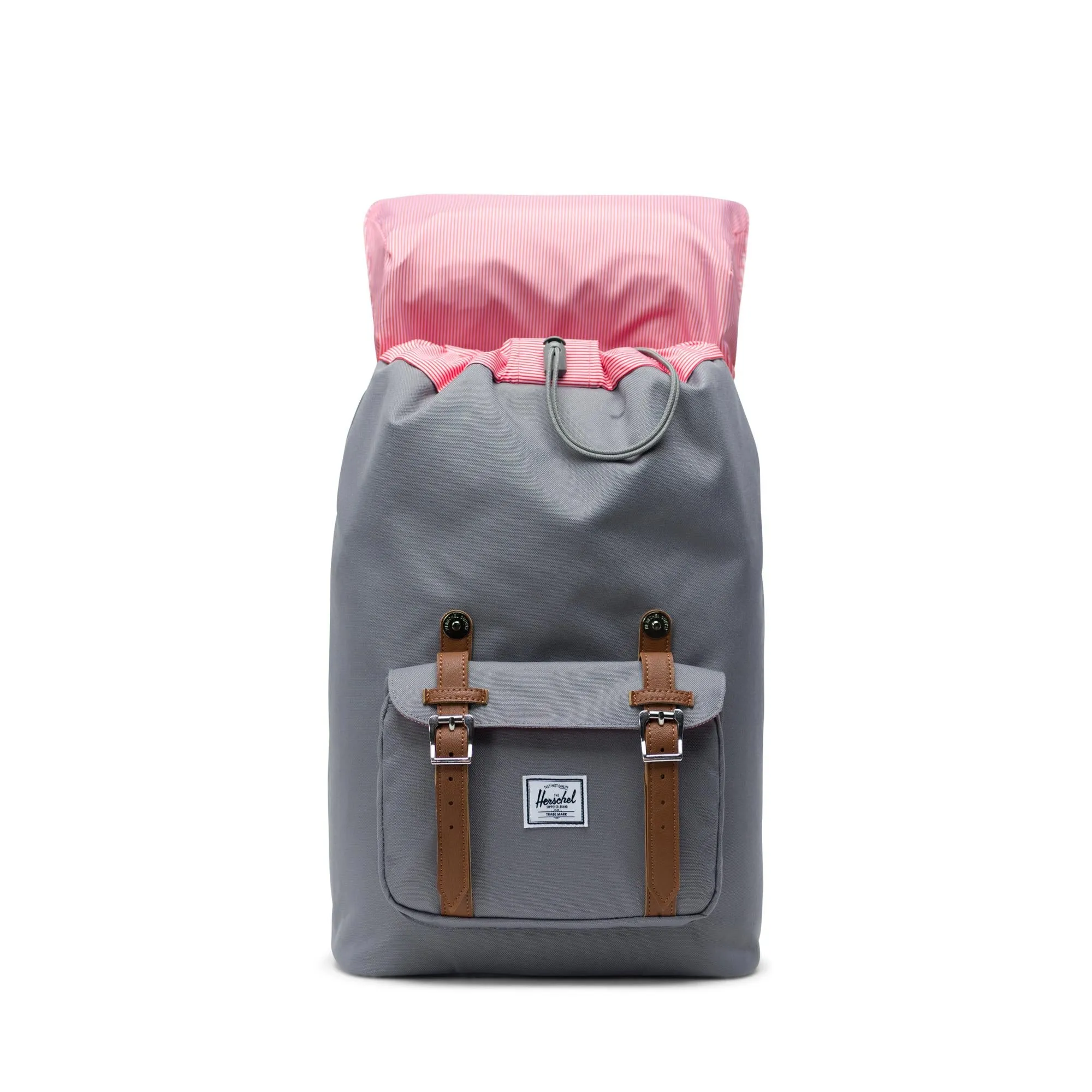 Mochila Herschel Little America Mid-Volume Grey/Tan Synthetic Leather