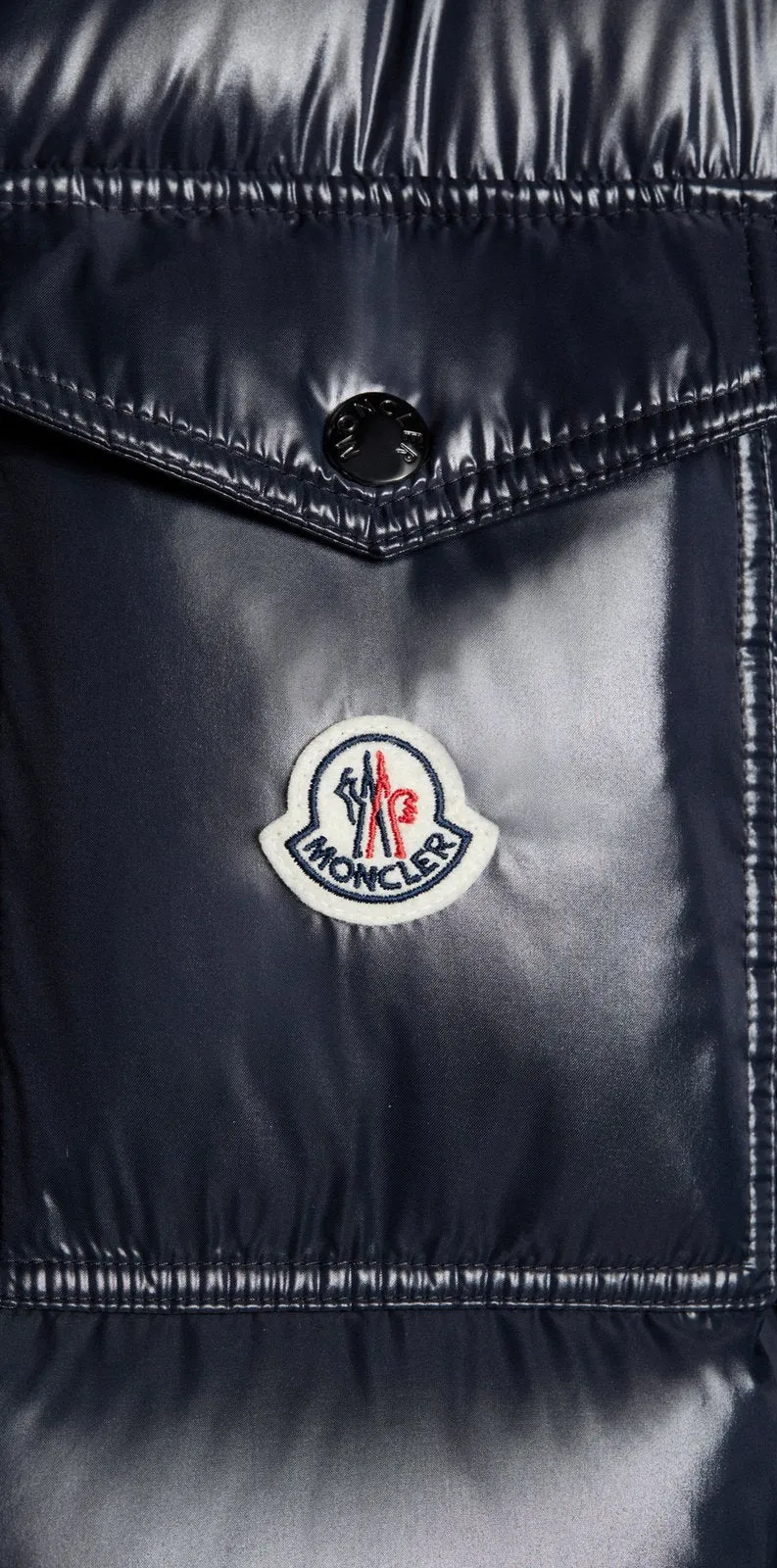 Moncler Montbeliard Short Down Jacket ‘NAVY BLUE’