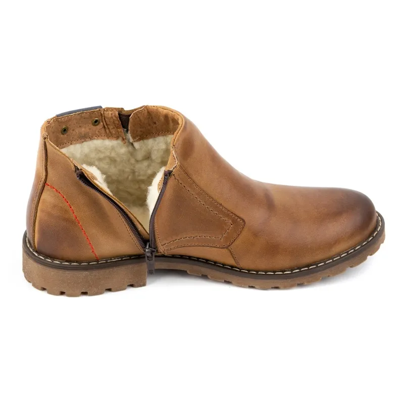 Olivier Snow boots 815 red brown