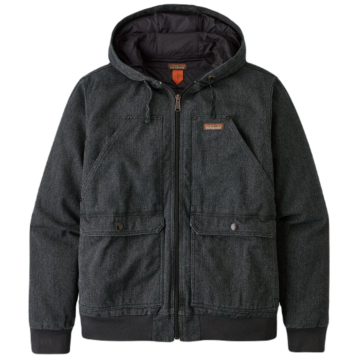 Patagonia Men's Ink Black Iron Forge Hemp Canvas Hooded Jacket