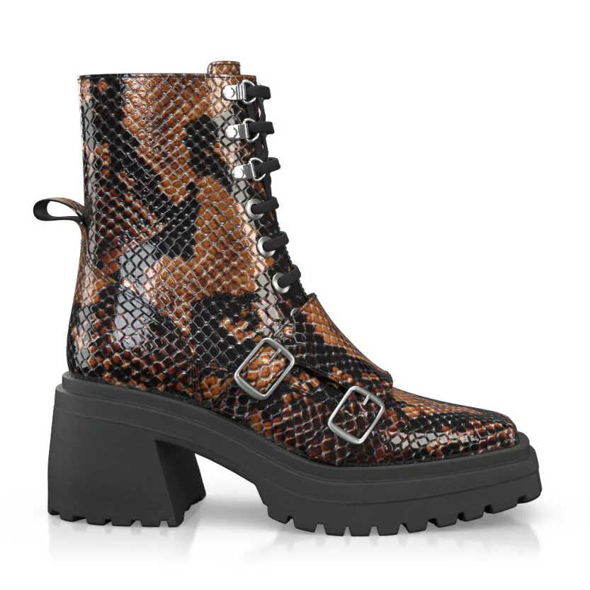 Platform Combat Ankle Boots 27965