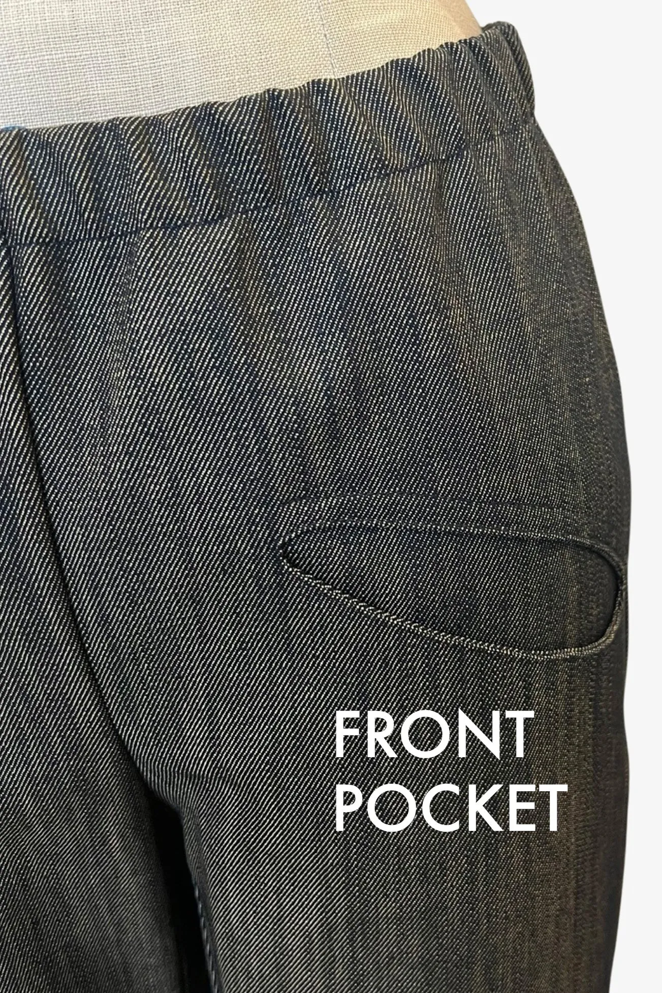 Pocket Capri | Dirty Denim