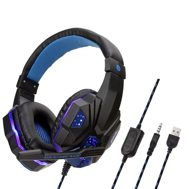 Professional Bass Stereo Gamer Wired Headphones PS4 X BOX Headset