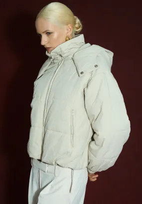 PUFFER JACKET CHALK