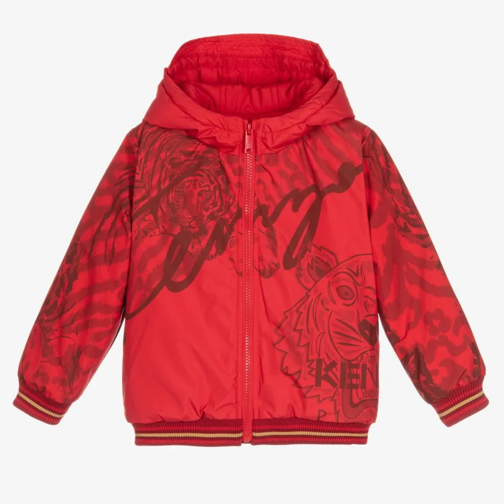 Red Tiger Puffer Jacket