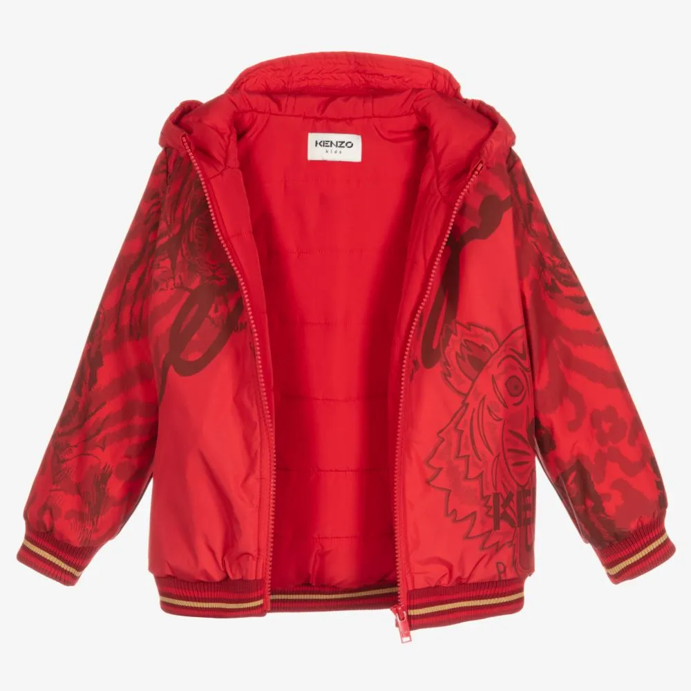 Red Tiger Puffer Jacket