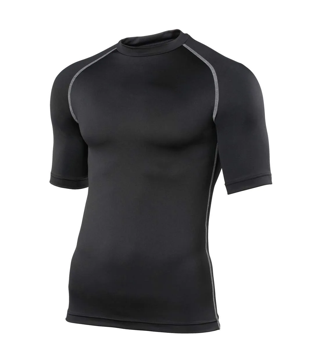 Rhino Mens Sports Base Layer Short Sleeve T-Shirt (Black) - UTRW1277