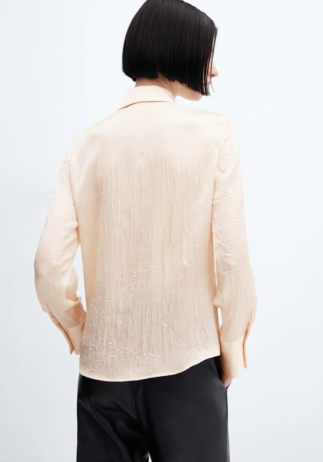 Satin textured shirt