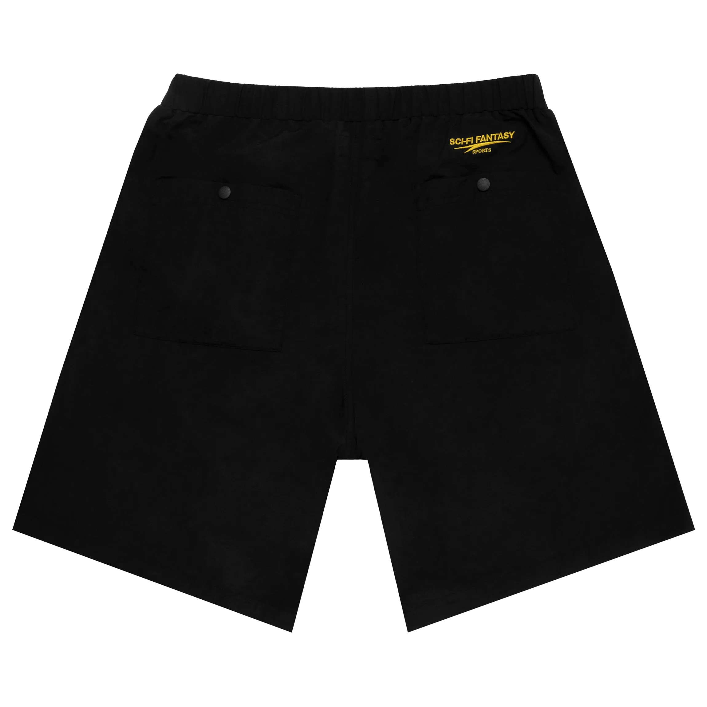 Sci-Fi Fantasy Woven Trim Shorts Black