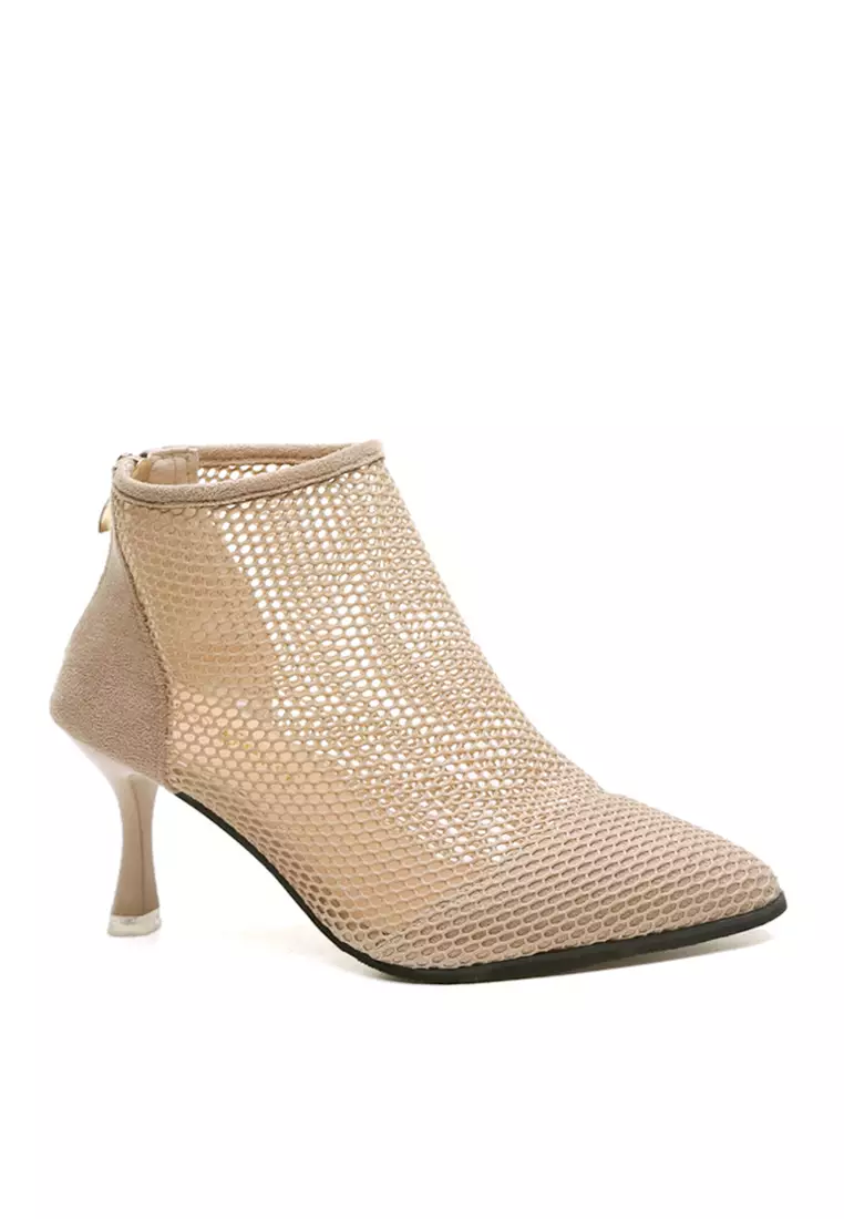 Sexy Mesh Ankle Boots VB2101