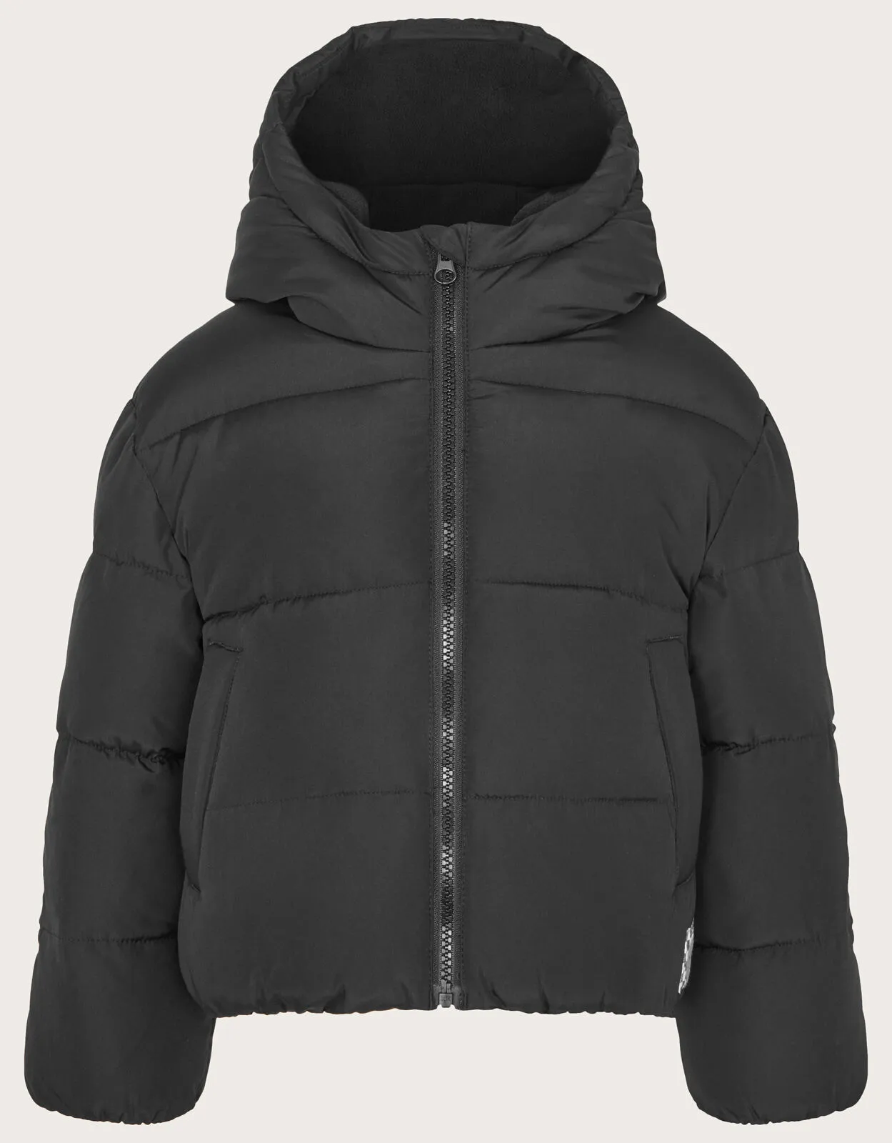 Short Puffer Jacket  Black