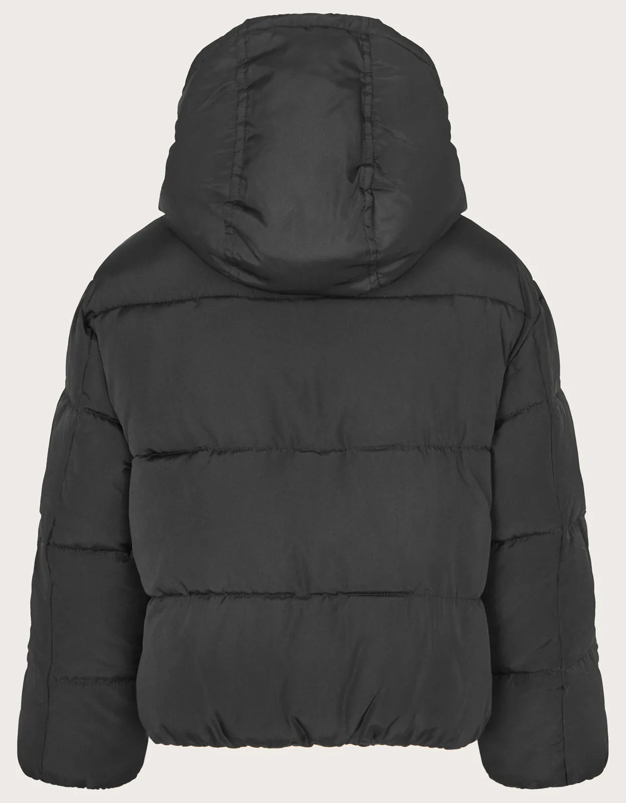 Short Puffer Jacket  Black