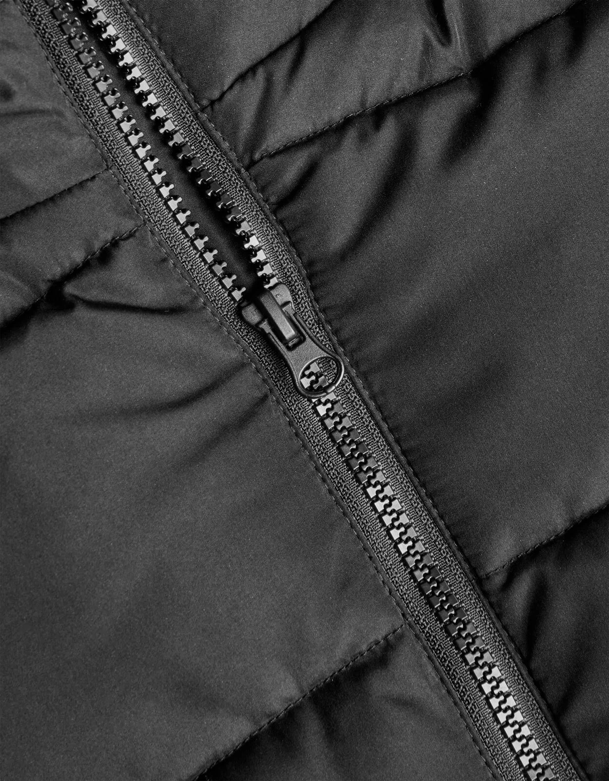 Short Puffer Jacket  Black