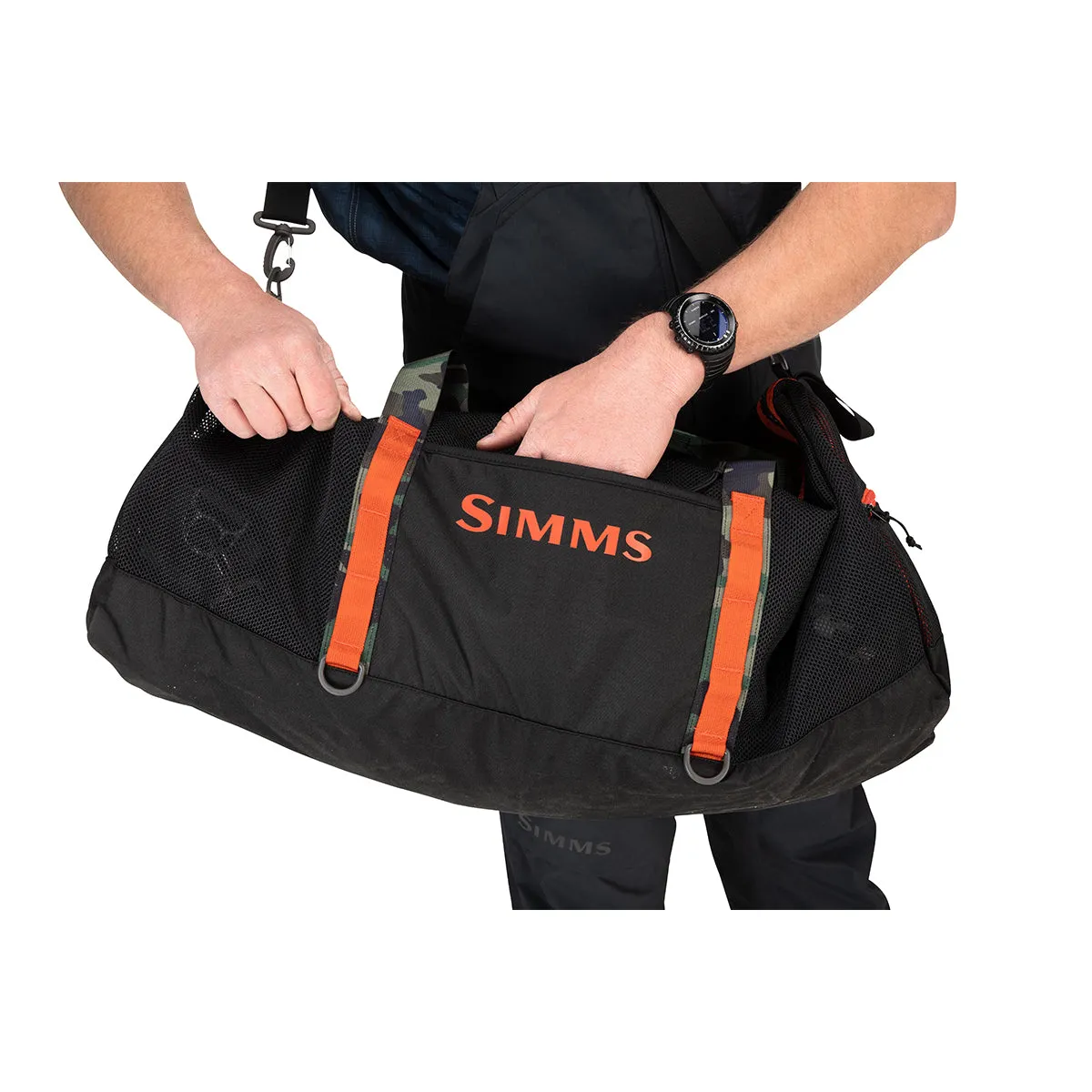 Simms Challenger Mesh Duffel 60L Black