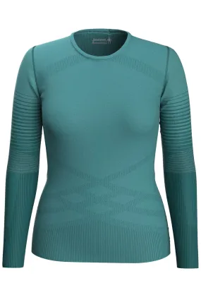 Smartwool Women's Intraknit Thermal Merino Base Layer Pattern Crewneck Top