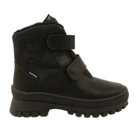 Snow boots Waterproof boots TE-POR Mazurek 1351 Black heart