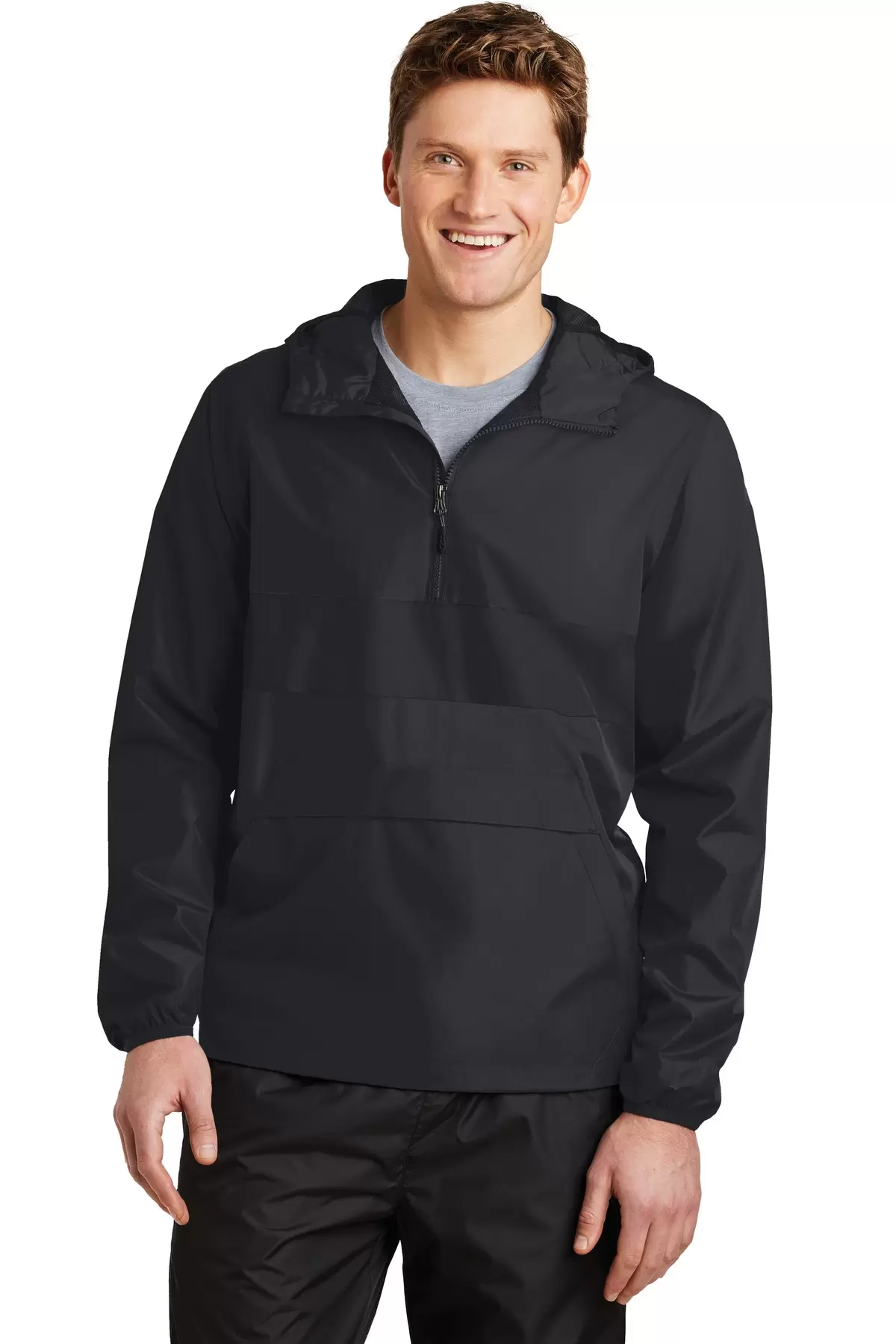 Sport Tek JST65 Sport-Tek Zipped Pocket Anorak SKU: JST65