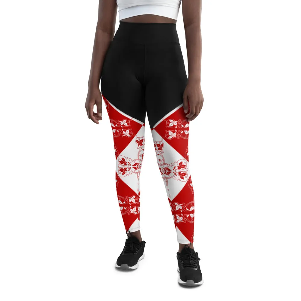 Sports Leggings Xene Red