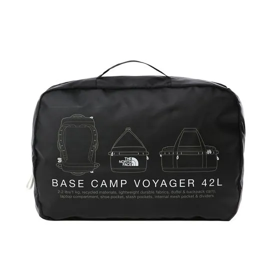 The North Face Base Camp Voyager Duffel 42L Tnf White / Tnf Black Bag