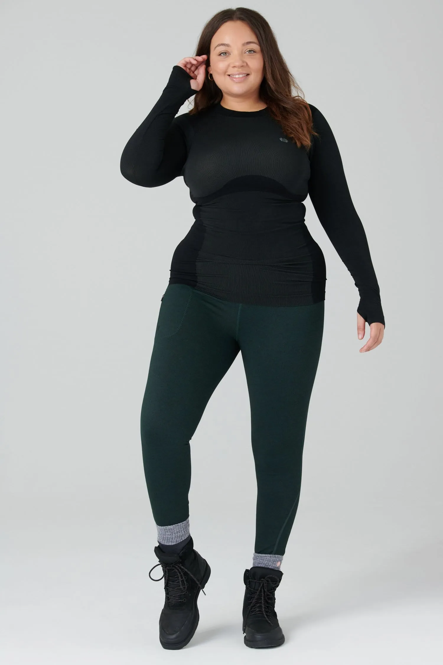 Thermal Outdoor Leggings - Forest Green