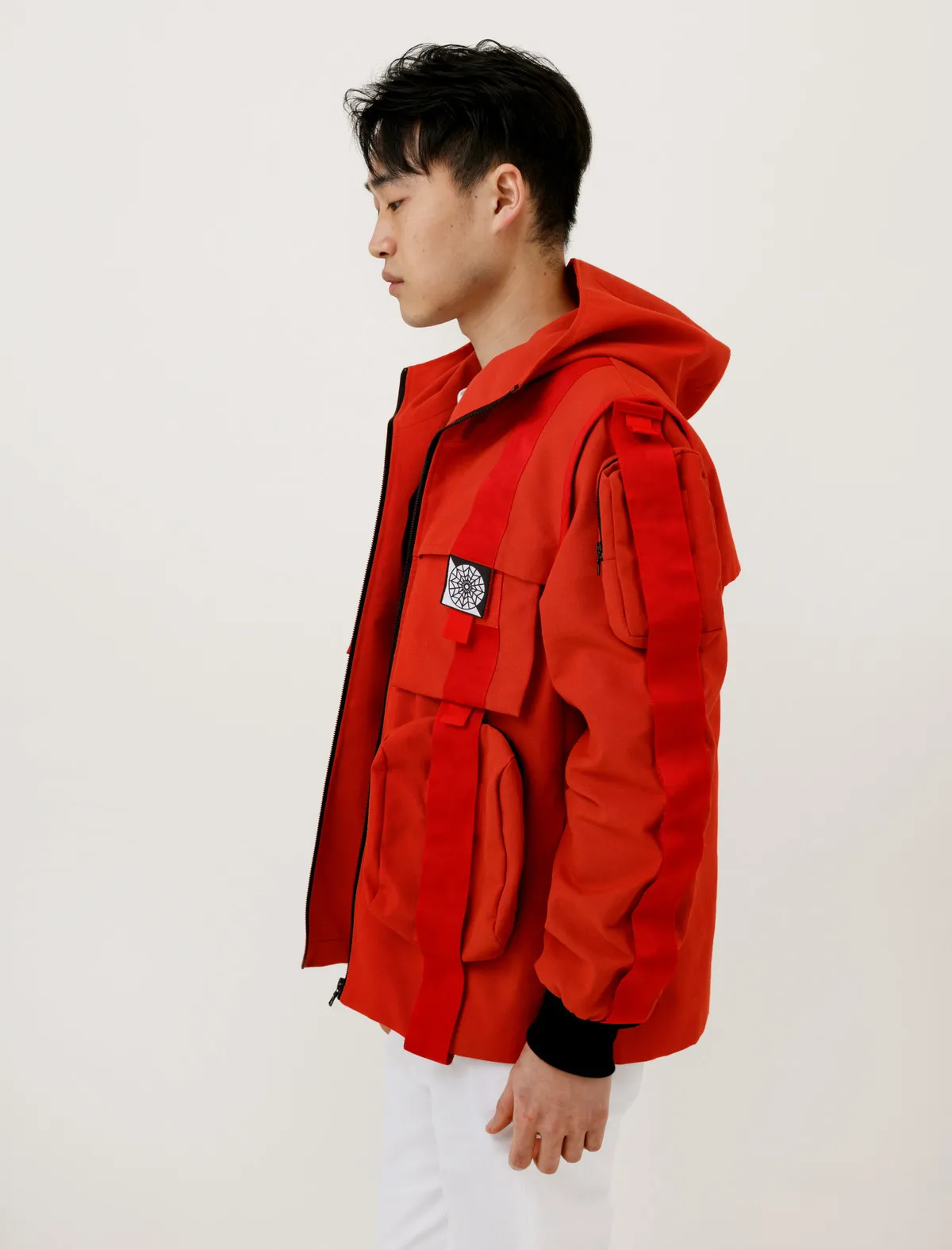 Velcro Anorak Red