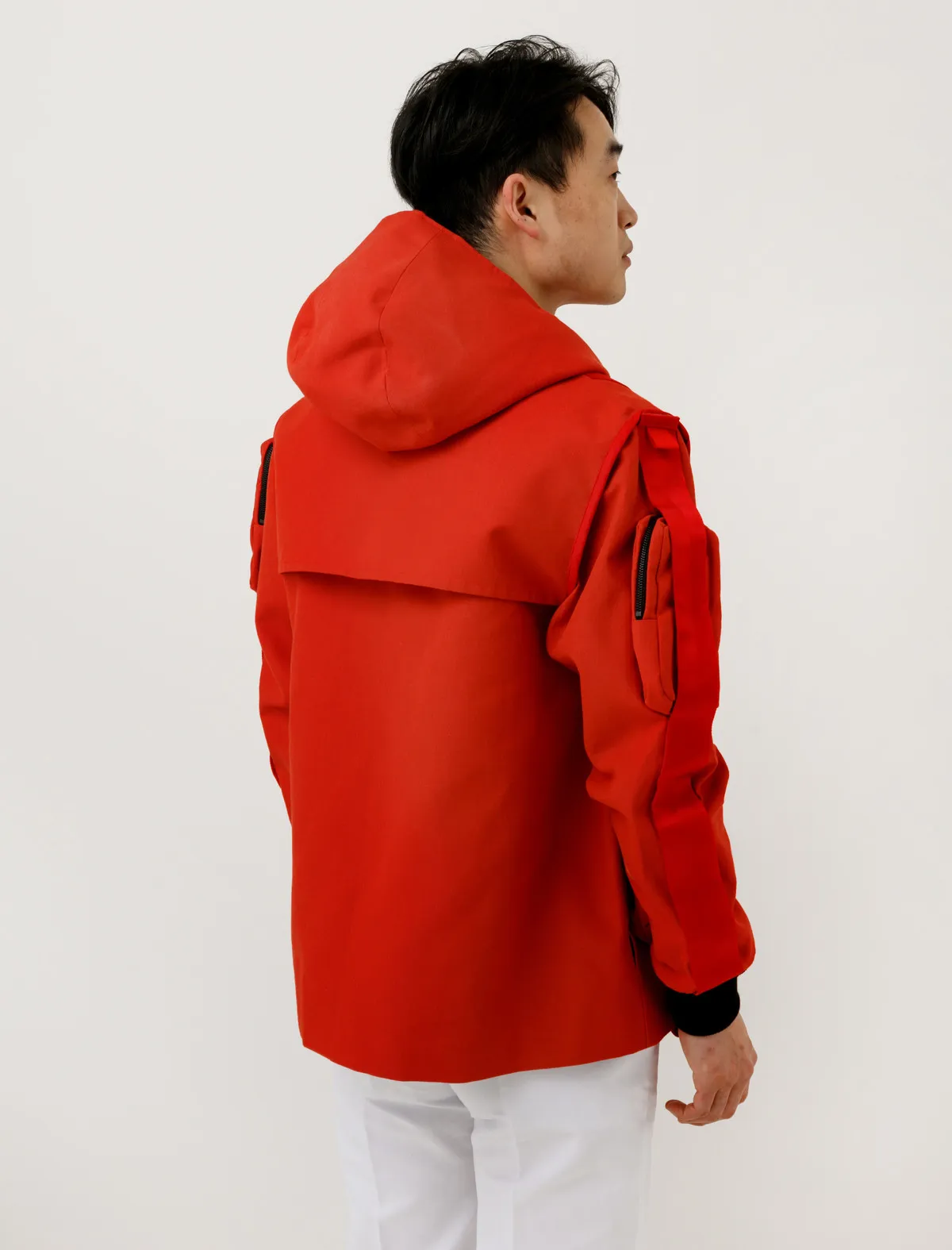 Velcro Anorak Red