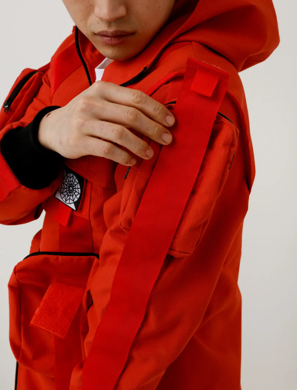 Velcro Anorak Red