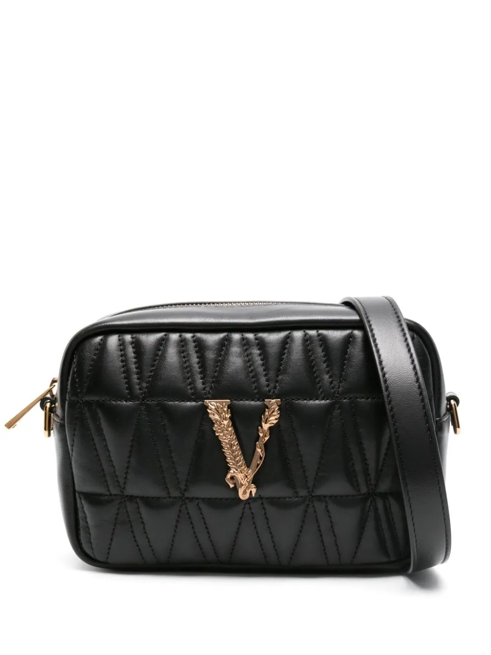 VERSACE Baroque-Inspired Quilted Crossbody Handbag for Women