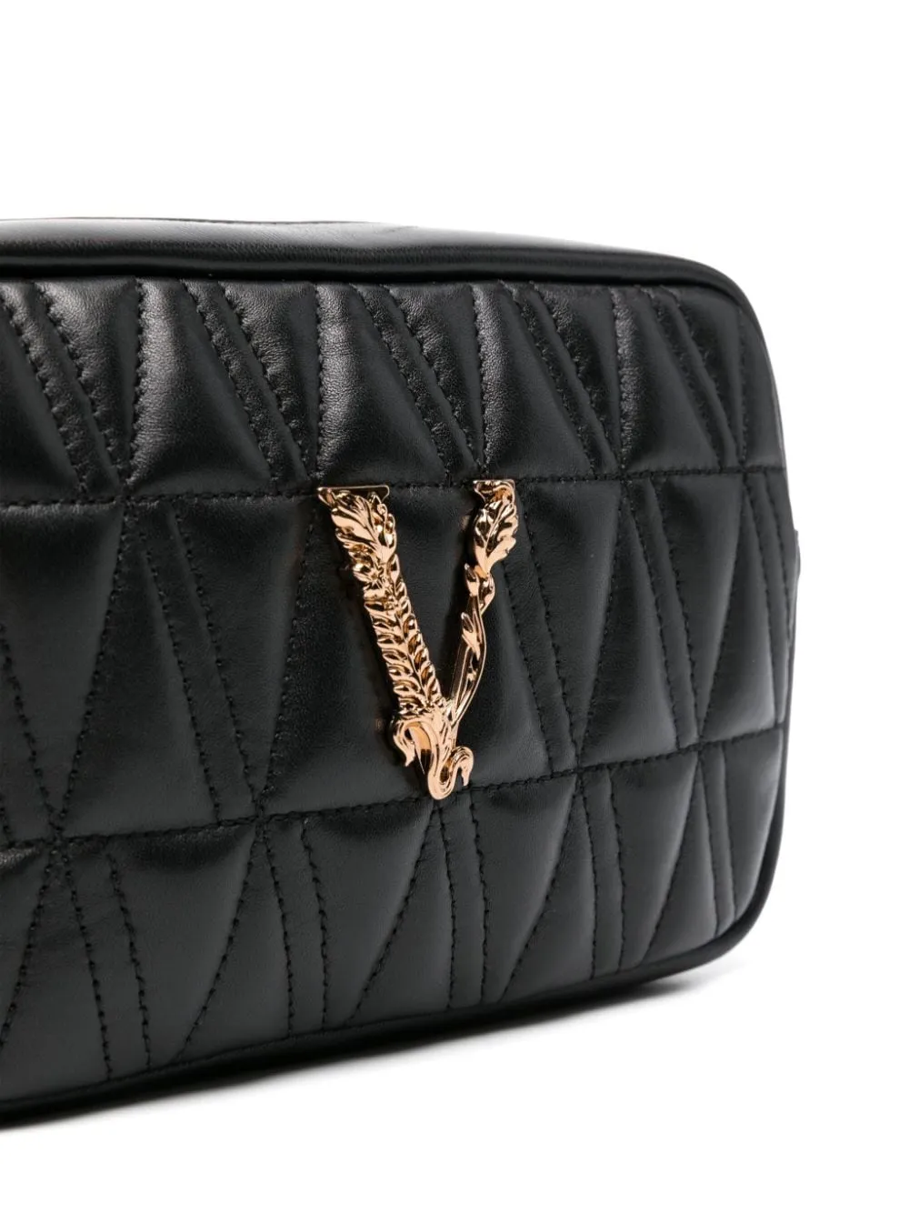 VERSACE Baroque-Inspired Quilted Crossbody Handbag for Women