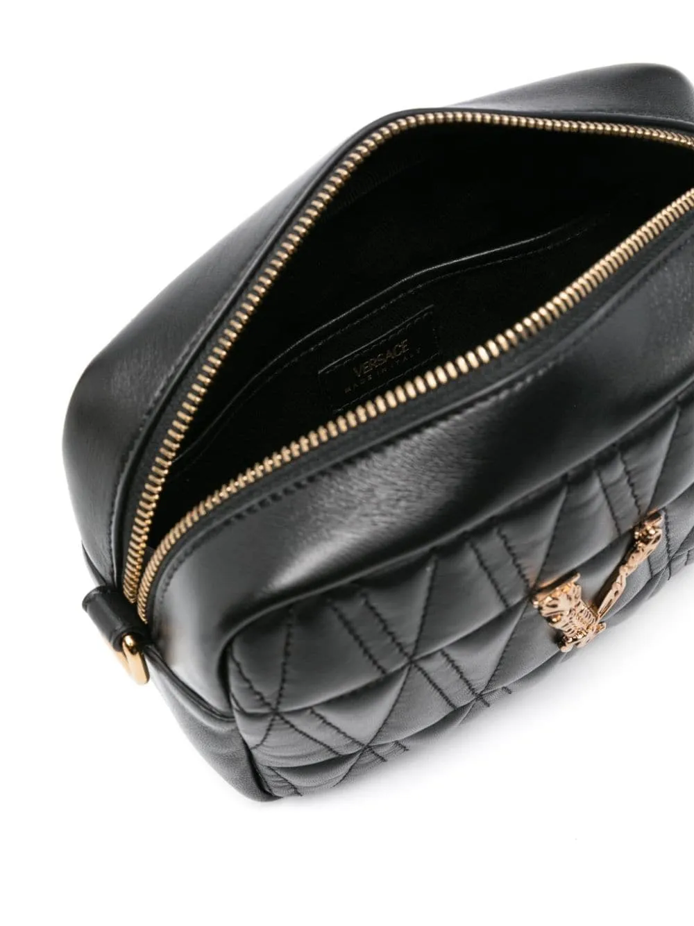 VERSACE Baroque-Inspired Quilted Crossbody Handbag for Women