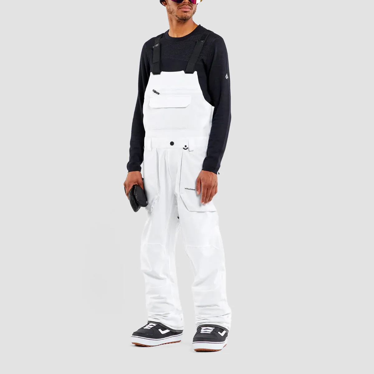 Volcom Roan Bib Snow Pants White