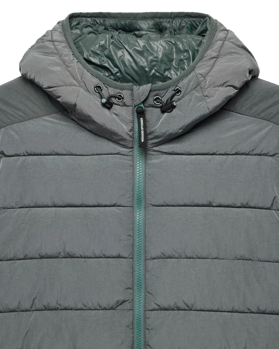 Weekend Offender La Guardia Padded Puffer Jacket Zinc