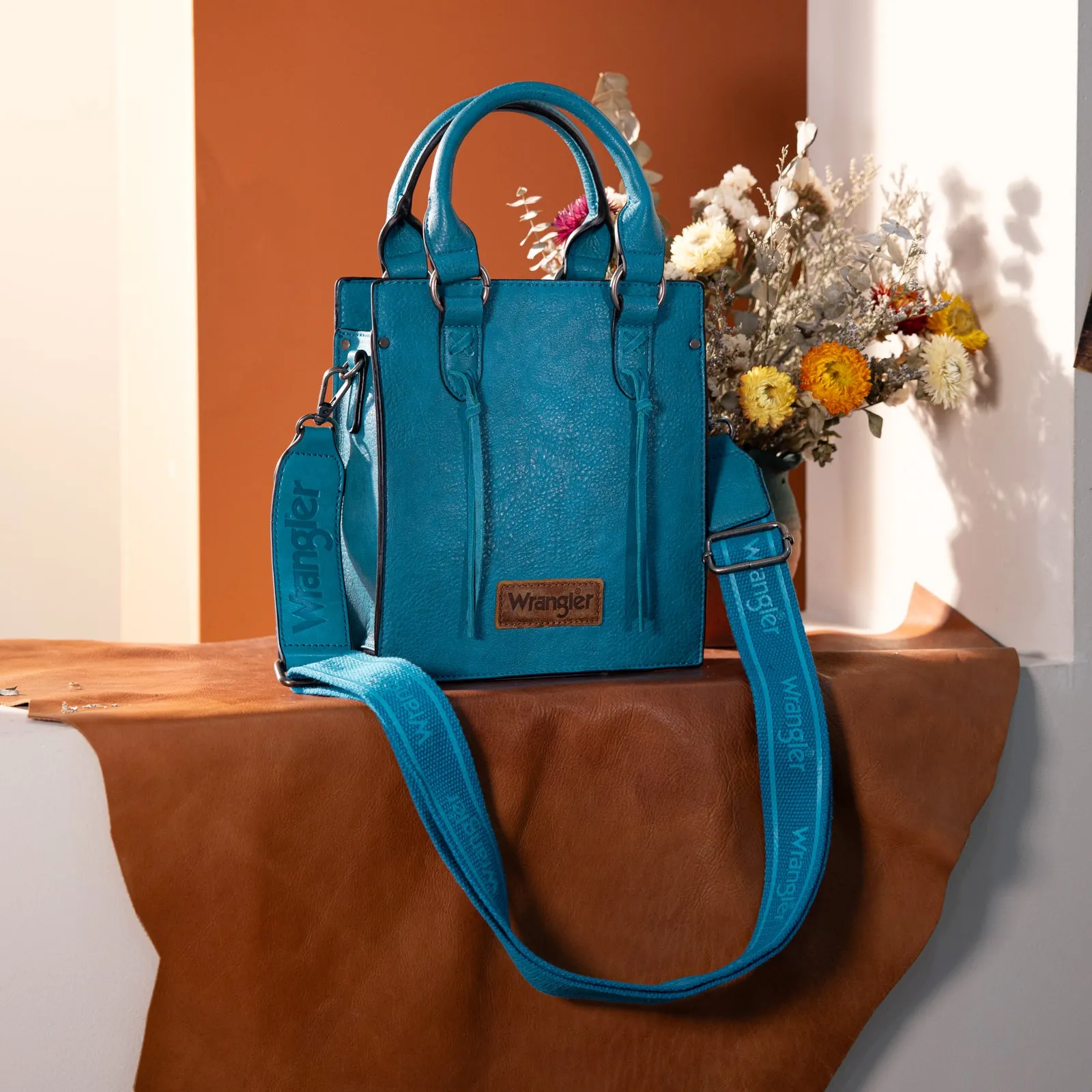 WG270-8119 Wrangler North South Mini Tote/Crossbody - Turquoise