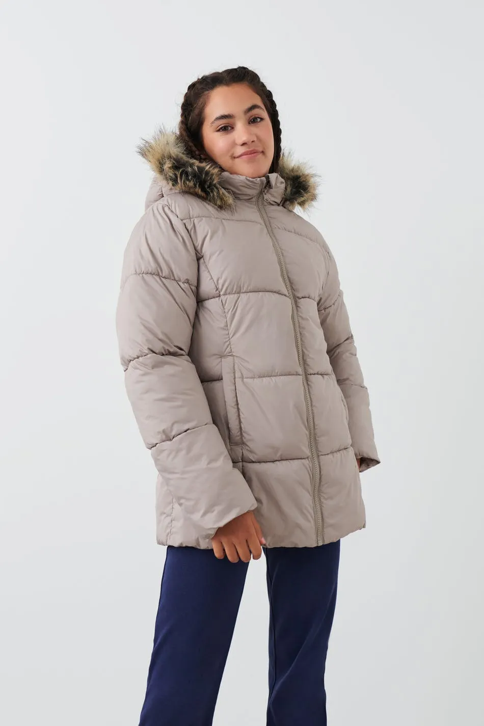 Y fur puffer jacket