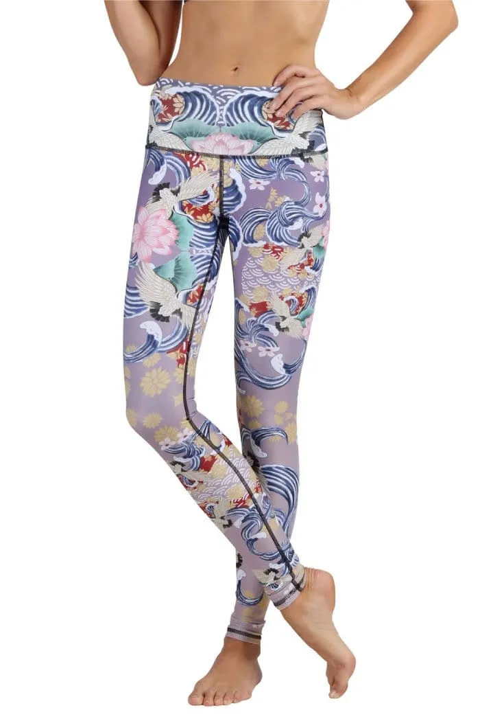 Zen Water Garden Printed Yoga Leggings