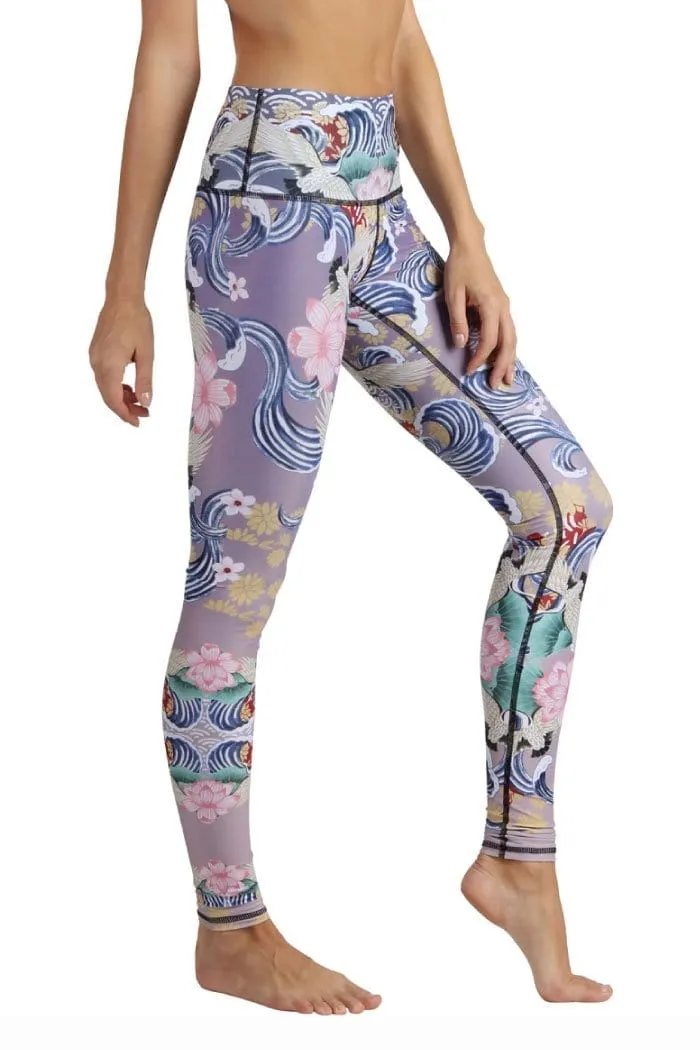 Zen Water Garden Printed Yoga Leggings