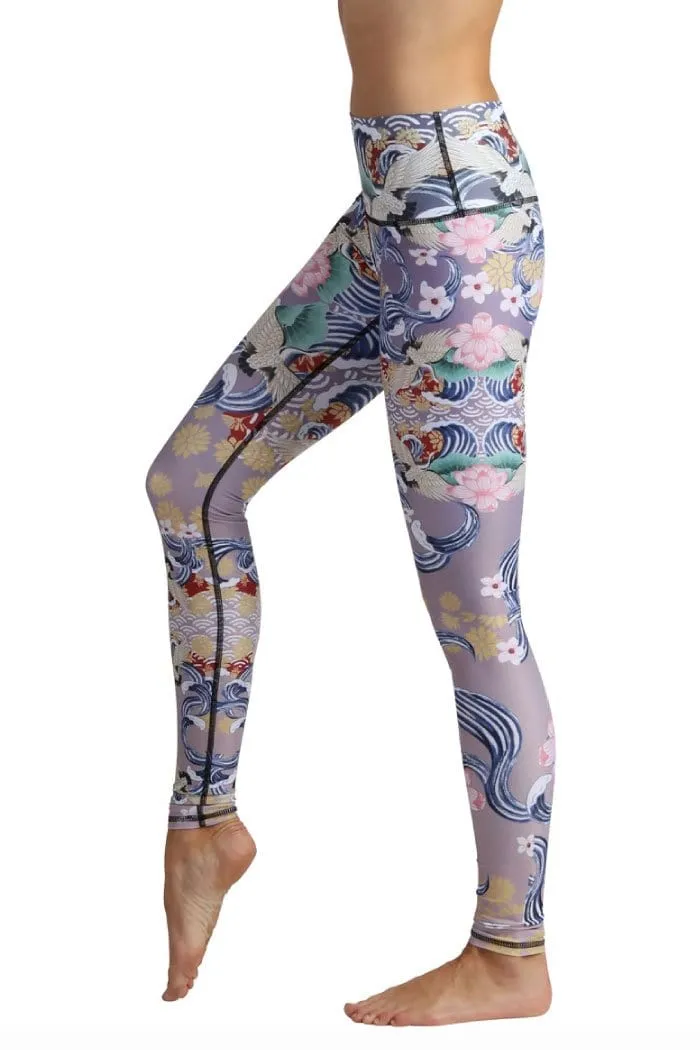 Zen Water Garden Printed Yoga Leggings