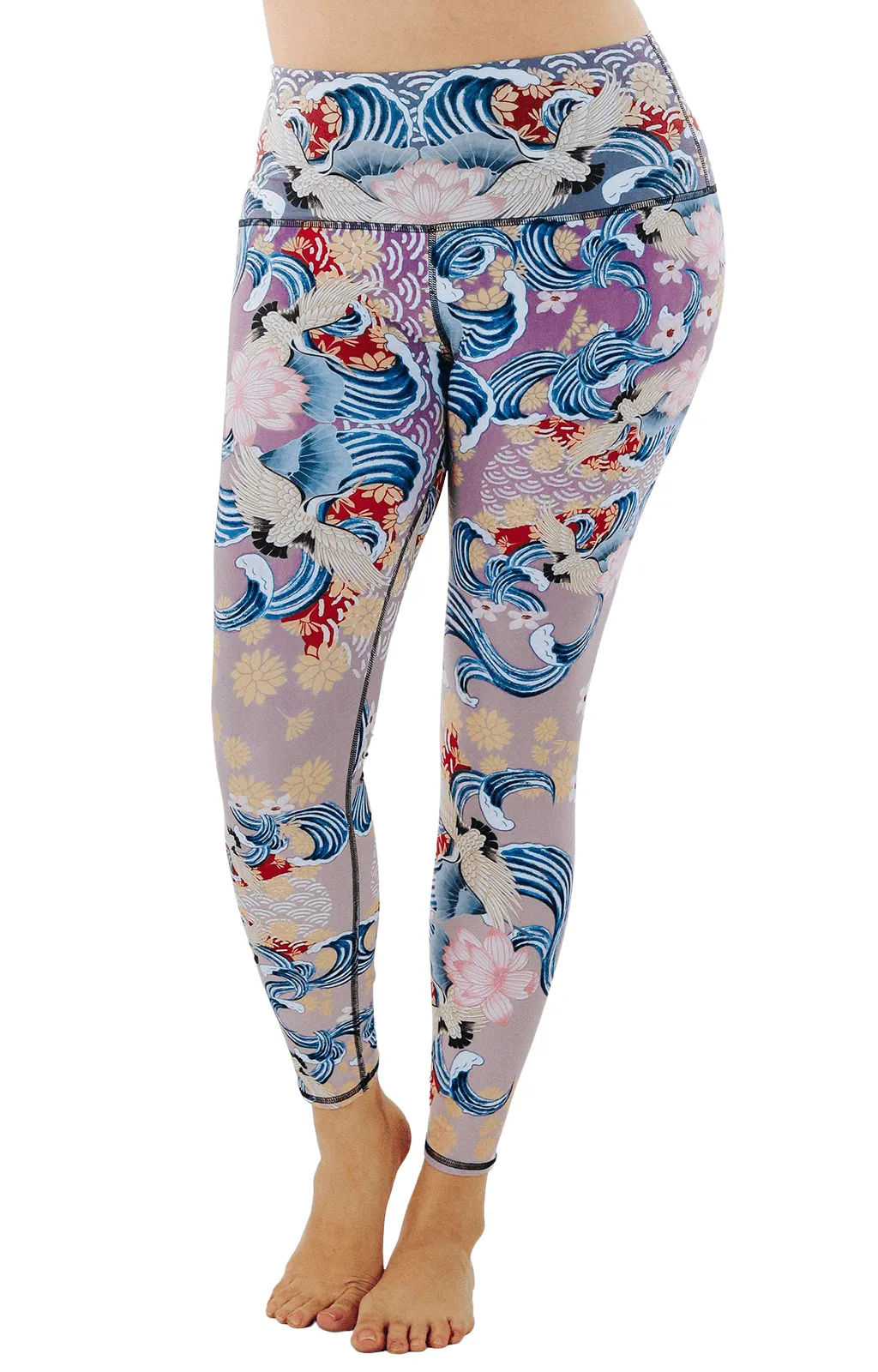 Zen Water Garden Printed Yoga Leggings